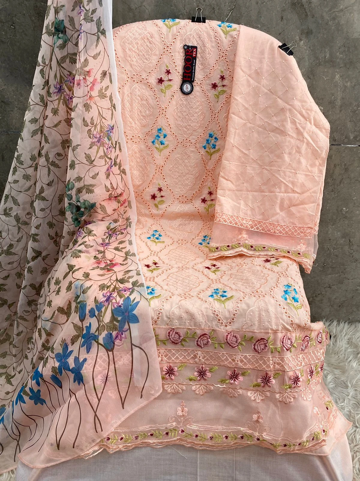 Hoor Tex H-294 Heavy Cotton Wholesale Pakistani Salwar Suit Catalog — Wholesale Salwar Suits, MPA wholesale from Surat - Gallery Image 4